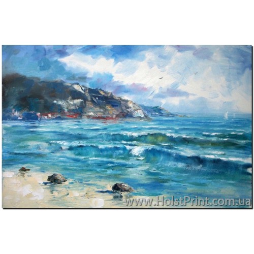 Картины море, Морской пейзаж, ART: MOR888043, , 168.00 грн., MOR888043, , Морской пейзаж картины